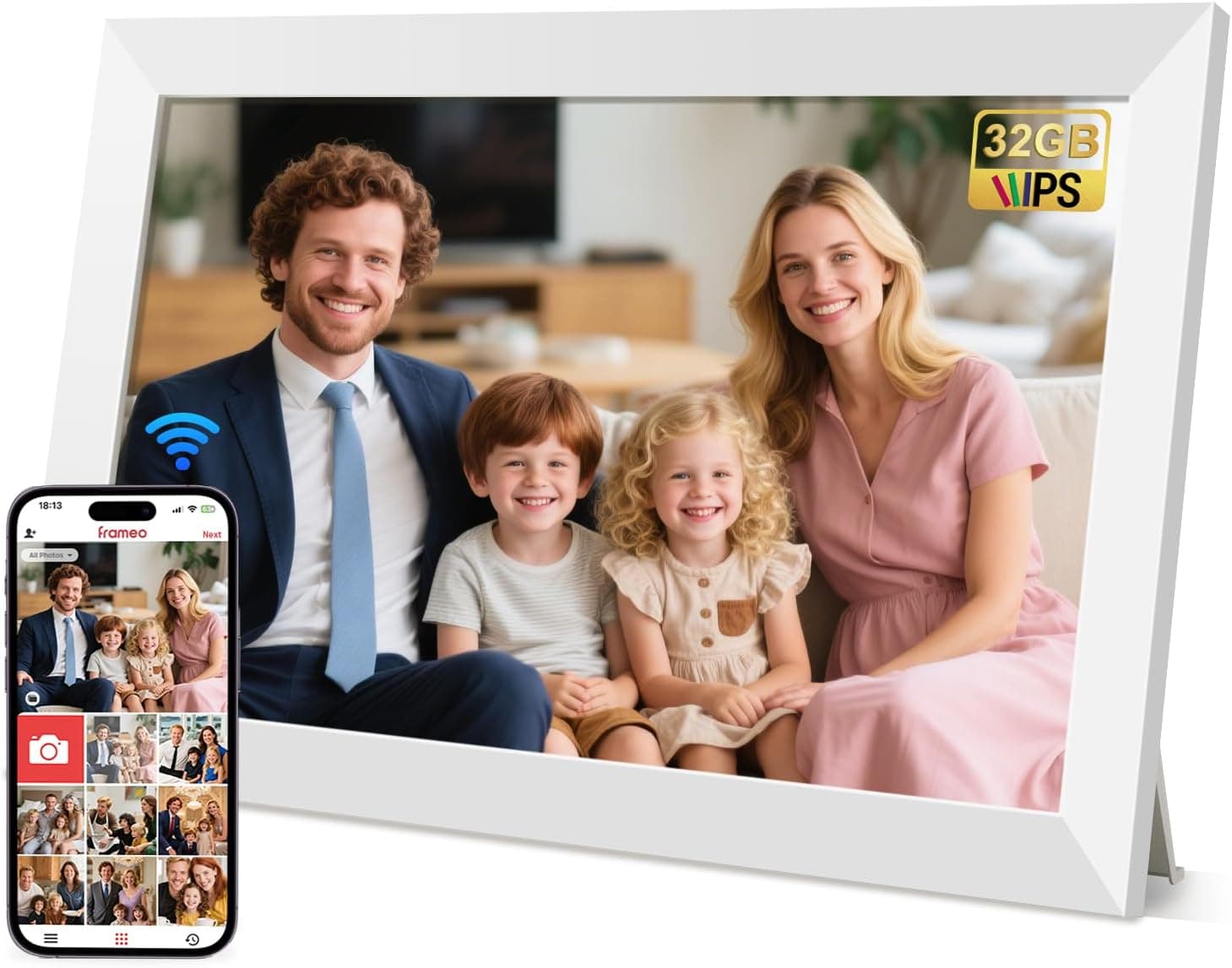 Hesmor 10,1" Digitaler Fotorahmen 32 GB 📷