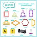 Thumbnail 1 de HISHOPTOY Magnetische Bausteine 120 Teile Baukasten 🧩