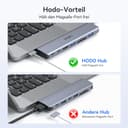 Thumbnail 2 de HODO USB C Hub Adapter 8‑in‑2 für MacBook Pro Air ⌚