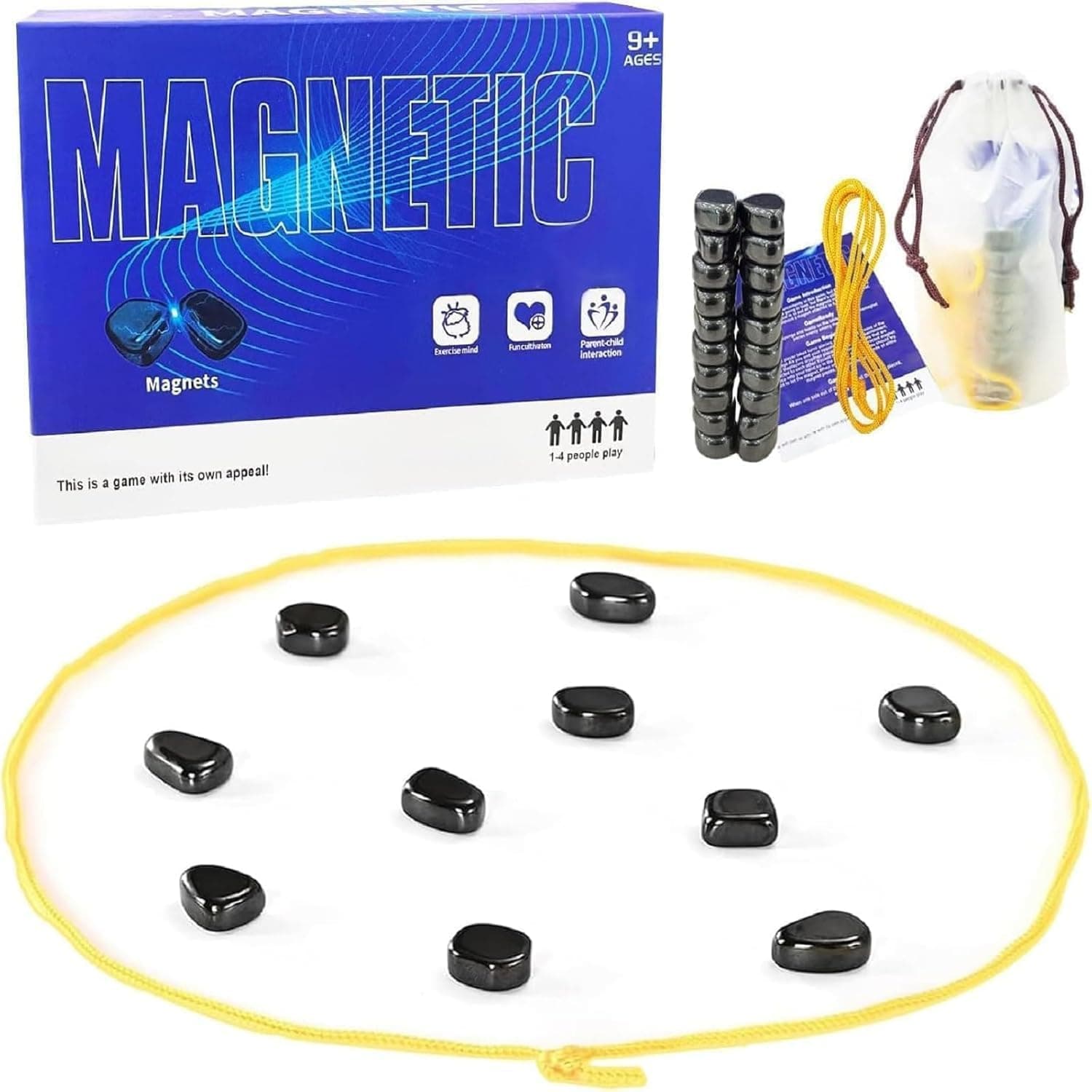 HOKYYCC Magnetspiel Tragbares magnetisches Schachspiel für Familienfeiern ⌚