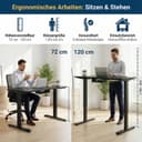 Thumbnail 6 de Homall höhenverstellbares Schreibtischgestell 100 kg 🪑