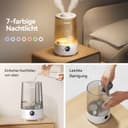 Thumbnail 4 de Homvana Luftbefeuchter Schlafzimmer Top-Fill 3.6 L 34 h ⌚ ⏎