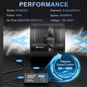 Thumbnail 5 de Hon&Guan 200mm Rohrventilator 1060 m³/h Rohrlüfter 🌀