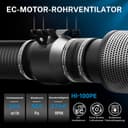Thumbnail 2 de Hon&Guan Abluftset 100mm Rohrventilator mit Aktivkohlefilter 🌀