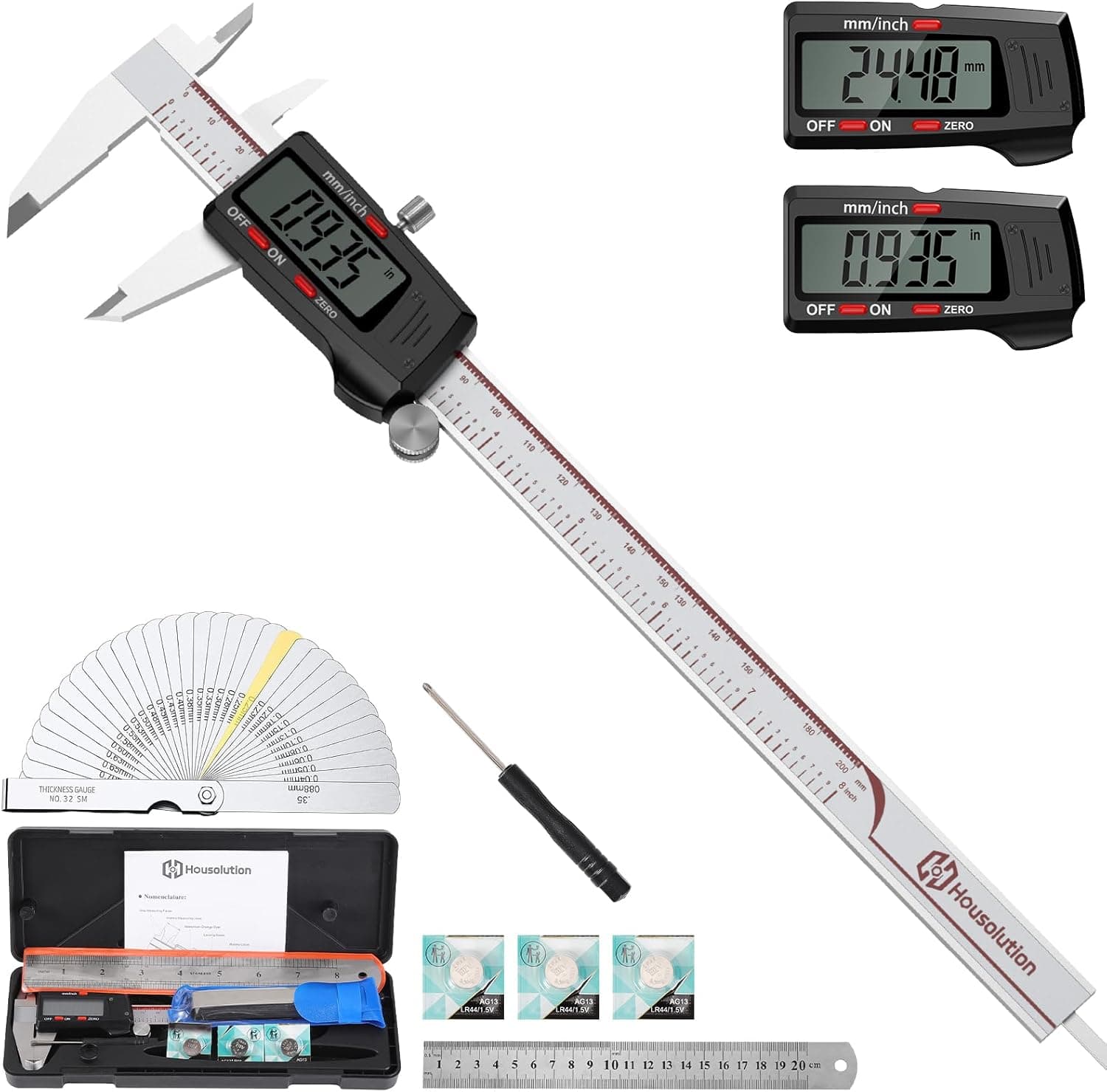 Housolution Digitaler Messschieber 8 Zoll – Messschieber 📏