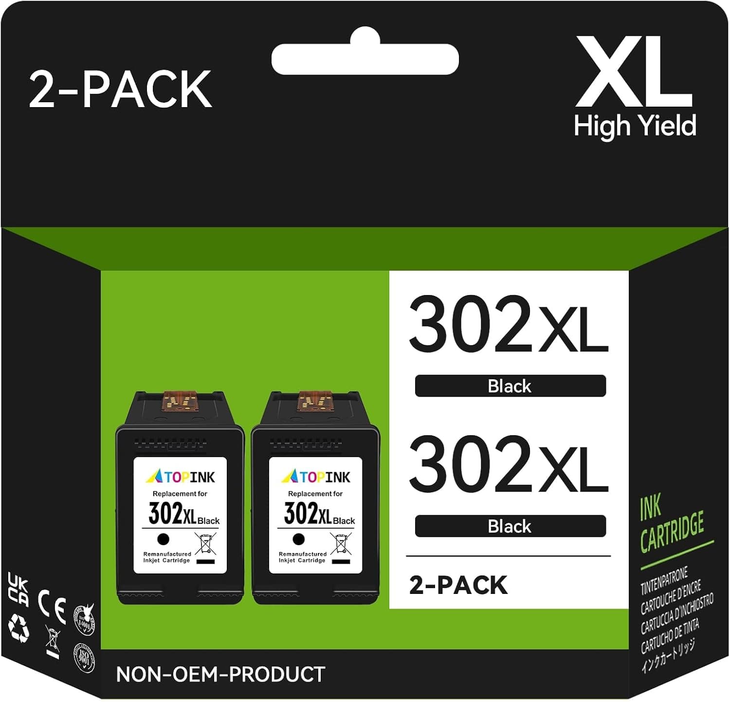 HP 302 Schwarz Druckerpatronen 2er-Pack 🎯