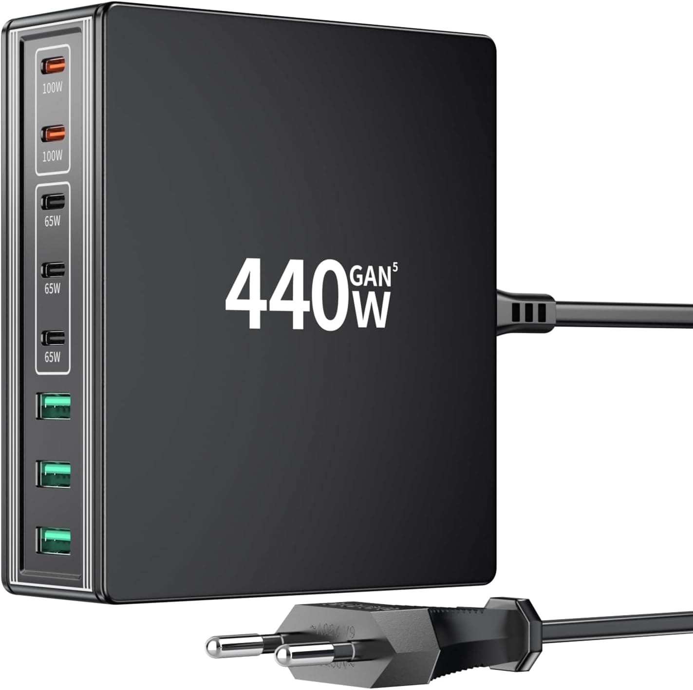 HSSNS USB-C Ladegerät Mehrfach 440W 8 Ports für MacBook 📷