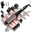 Thumbnail principal de MAX-T 5-in-1 Lockenstab Set mit 3 Fassern und Aufsätzen 9–38 mm ⌚