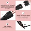 Thumbnail 6 de MAX-T 5-in-1 Lockenstab Set mit 3 Fassern und Aufsätzen 9–38 mm ⌚