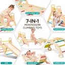 Thumbnail 2 de Indoor Klettergerüst ab 1 Jahr Montessori Kletterbogen mit Kissen ⌚