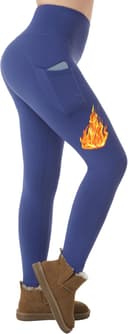 Thumbnail 6 de ineepor Thermo Leggings Damen fleecegefüttert, wasserdicht 🧘♀️