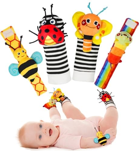 Infinno Handgelenk Rasselsocken & Fußfinder Babyspielzeug ⌚