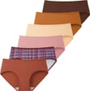 Thumbnail 1 de INNERSY Damen Unterhosen Baumwolle Hipster 6er Pack 📦