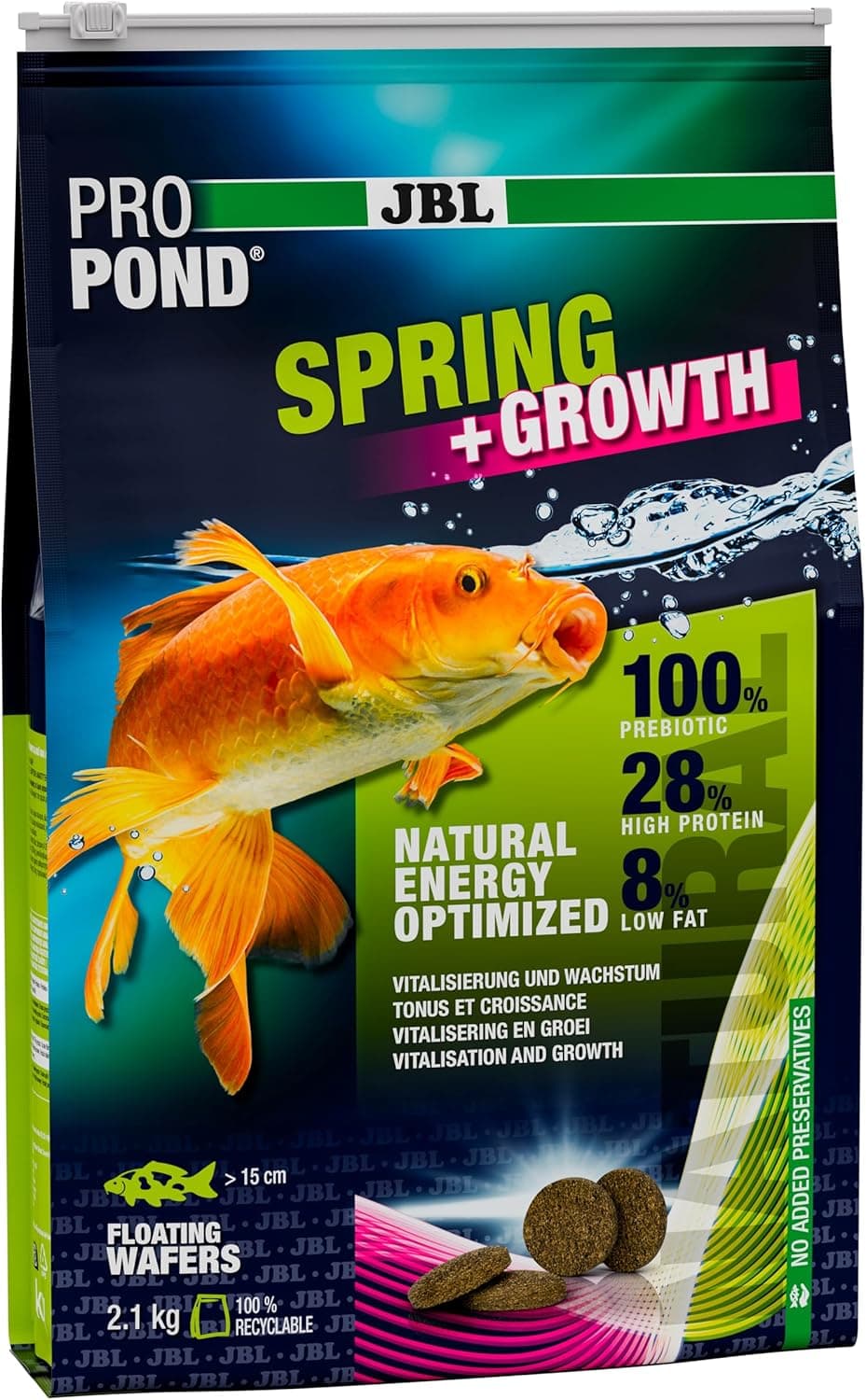 JBL PROPOND Spring+Growth 2,1 kg Waferfutter für Koi 📷