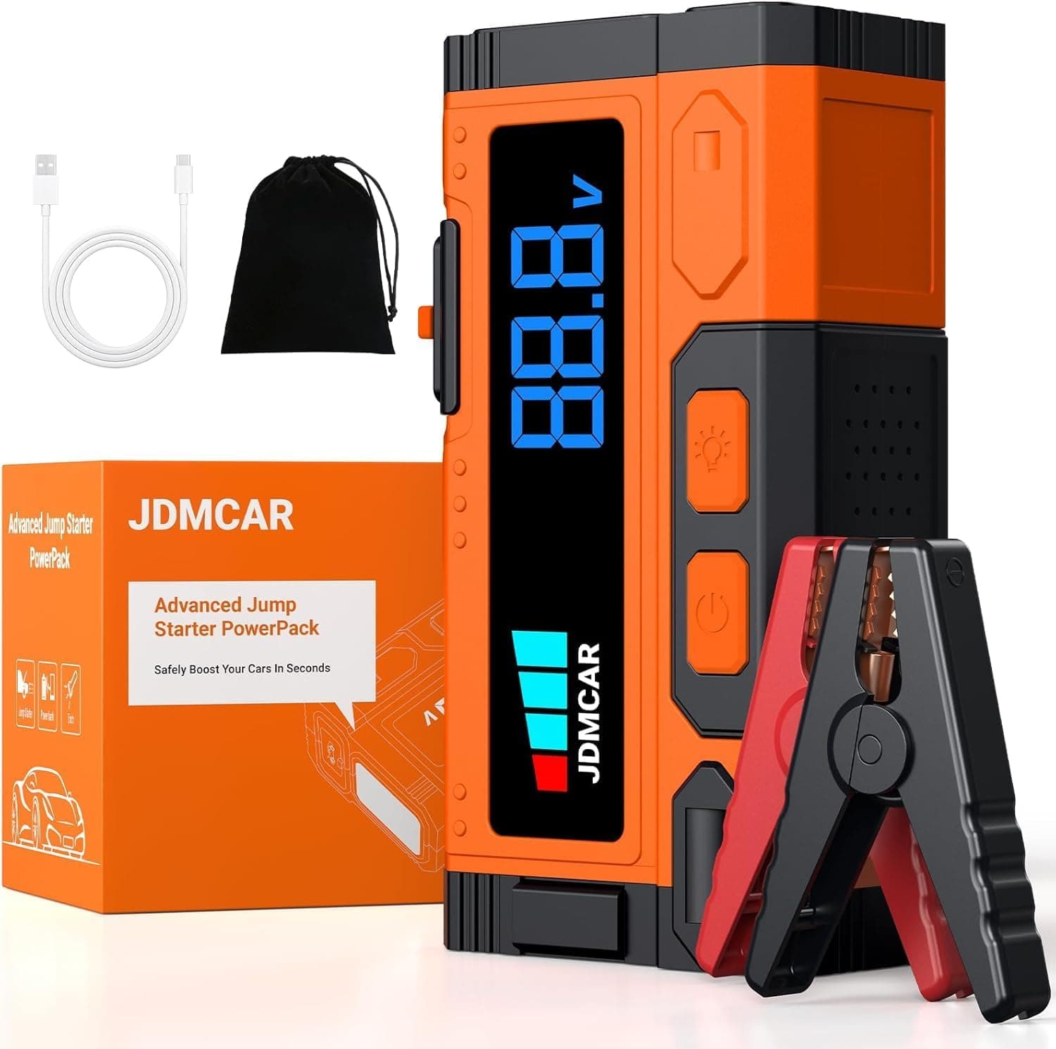 JDMCAR Starthilfe Powerbank 6000A für Pkw 🚗