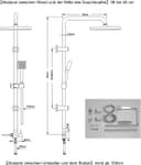Thumbnail 5 de JOHO Edelstahl Regendusche Set 20×20 cm 🚿
