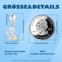 Thumbnail 5 de Jokmeo 925 Sterlingsilber Buchstaben-A bis Z Anhängerperlen ⌚