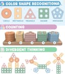 Thumbnail 5 de Joozmui Montessori Holzspielzeug für Kleinkinder ⧫🧩📦🎲🧸📚📱