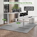 Thumbnail 2 de JUMMICO höhenverstellbarer Schreibtisch 160 x 80 cm mit Kabelwanne ⌚