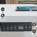 Thumbnail 3 de JUMMICO höhenverstellbarer Schreibtisch 160 x 80 cm mit Kabelwanne ⌚