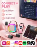 Thumbnail 6 de Karaoke Maschine Kinder mit 2 Mikrofonen 🎤