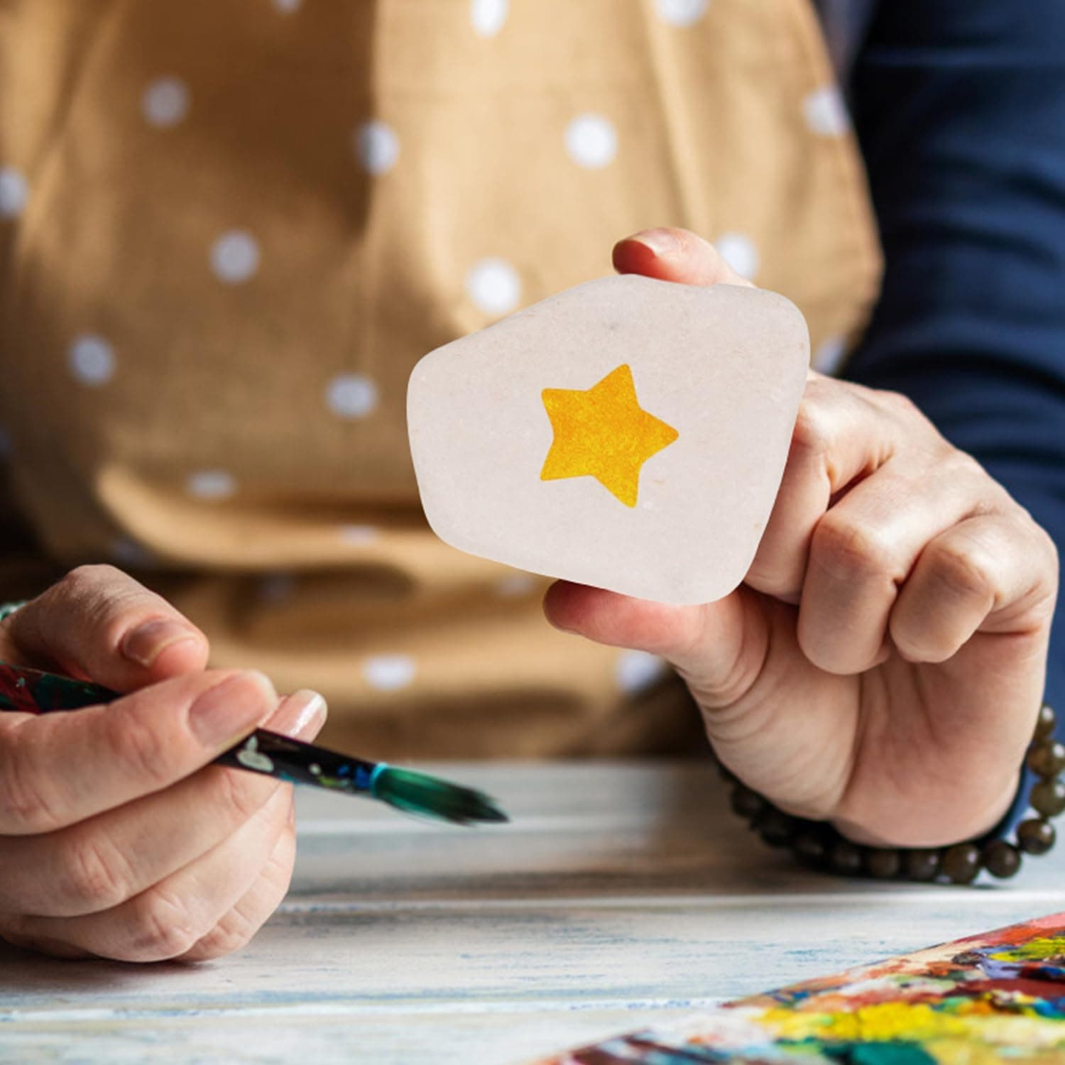 Karkar 12 Steine zum Bemalen 3–8 cm 🎨