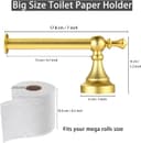 Thumbnail 3 de Katezon Toilettenpapierhalter Gold Wandhalterung 🚽