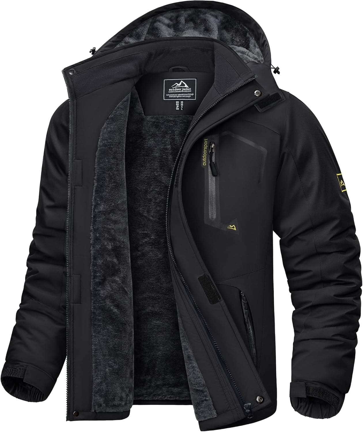 KEFITEVD Herren Skijacke wasserdicht, warm, atmungsaktiv 🎿