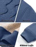 Thumbnail 5 de KEFITEVD Hoodie Herren Dicke Sherpa Fleece Winter ⌚