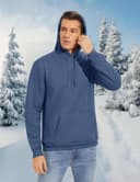 Thumbnail 6 de KEFITEVD Hoodie Herren Dicke Sherpa Fleece Winter ⌚