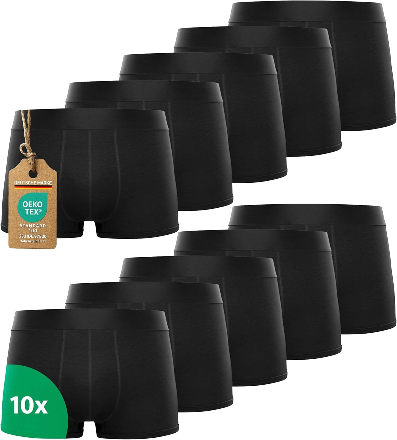 Kemes Boxershorts Herren 10er-Pack Baumwolle Unterwäsche 🎽
