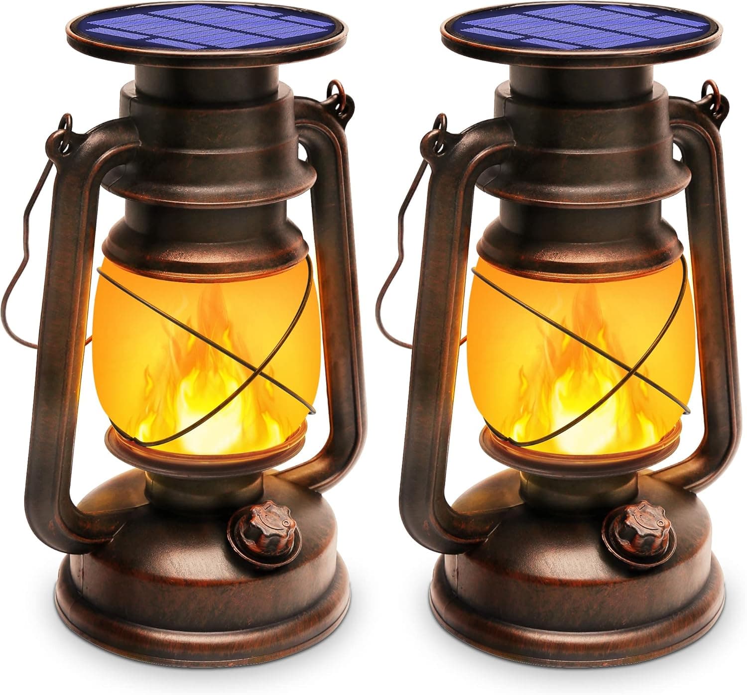 KINGLEAD Vintage Solar-Laterne – Laternen außen ⌚