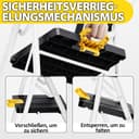 Thumbnail 2 de KINGRACK Trittleiter 5 Stufen klappbar mit Werkzeugtray ⌚