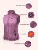 Thumbnail 5 de Kintiwe beheizte Weste Damen 12000 mAh Powerbank ⌚