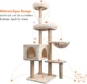 Thumbnail 3 de Kratzbaum Stabil 145 cm Katzenbaum mit Höhle 🐱