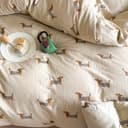 Thumbnail 5 de Lanqinglv Bettwäsche 135x200 Dackel Kinder 80x80 Microfaser ⌚