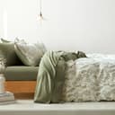 Thumbnail 1 de Lanqinglv Bettwäsche 155×220 cm Grün mit Blattmuster 🛏️