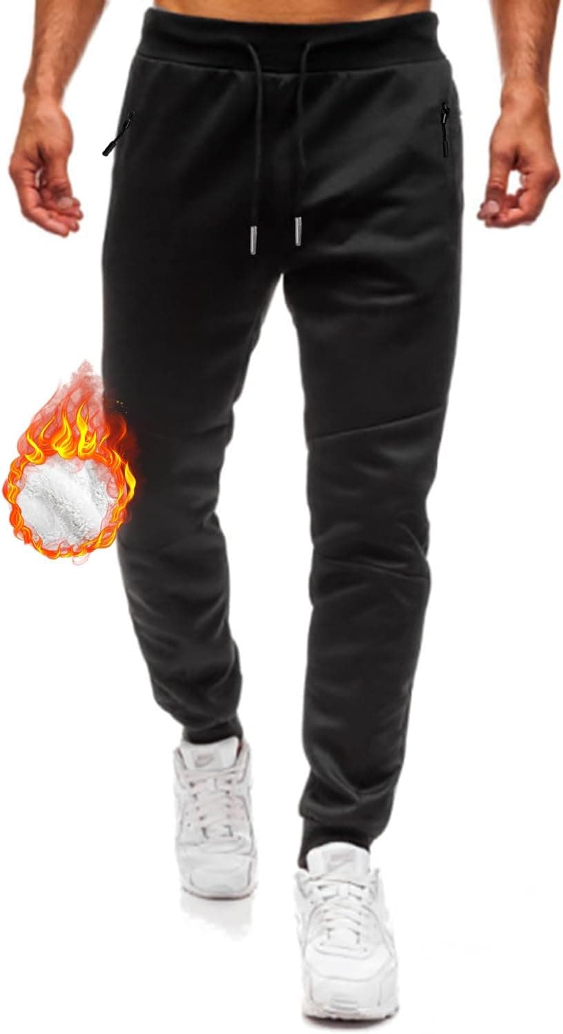 Lantch Jogginghose Herren Gefütterte Fleecehose - Thermo Sweatpants ⌚