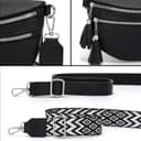 Thumbnail 6 de LANXINGLUO Bauchtasche Damen schwarz, Crossbody mit Kartenfach 🎒