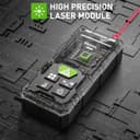 Thumbnail 2 de Laser Entfernungsmesser, Huepar 50M/100M/120M Laser Messgerät Entfernungsmesser mit Laser, hintergrundbeleuchtetem LCD, Messung von Entfernung, Fläche und Volumen und pythagoreischem Modus(ft/m/in)
Laser Entfernungsmesser, Huepar 50M/100M/120M…