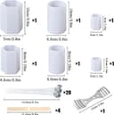 Thumbnail 1 de LBING Silikon-Kerzenformen 6 Stück – Kerzengießform 🕯️