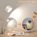 Thumbnail 5 de led wandleuchte innen 2 Stück,wandlampe Wandlichter ohne stromanschluss ,4 Helligkeitsstufen 3 Farbmodi Nachttischlampe akku , 360° Drehbare Touch Control Leuchten Für Kinder Wohnzimmer Schlafzimmer