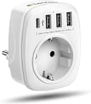 Thumbnail principal de LENCENT 5‑in‑1 Steckdosenadapter mit USB und Typ‑C 🔌