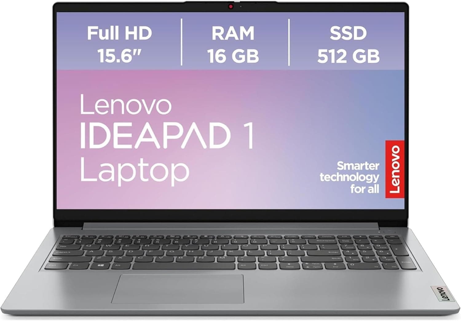 Lenovo IdeaPad 1 Laptop 15.6" Full HD AMD Ryzen 5 7520U ⌚ 16GB RAM 512GB SSD Win11 🎧