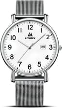 Thumbnail 5 de LENQIN Herren Uhr Edelstahl Analog Quarz 30 M Wasserfest ⌚