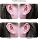 Thumbnail 4 de Limerencia Titan Ohrstecker Reinem weißer Süßwasser Perlimplantat G23 ⌚