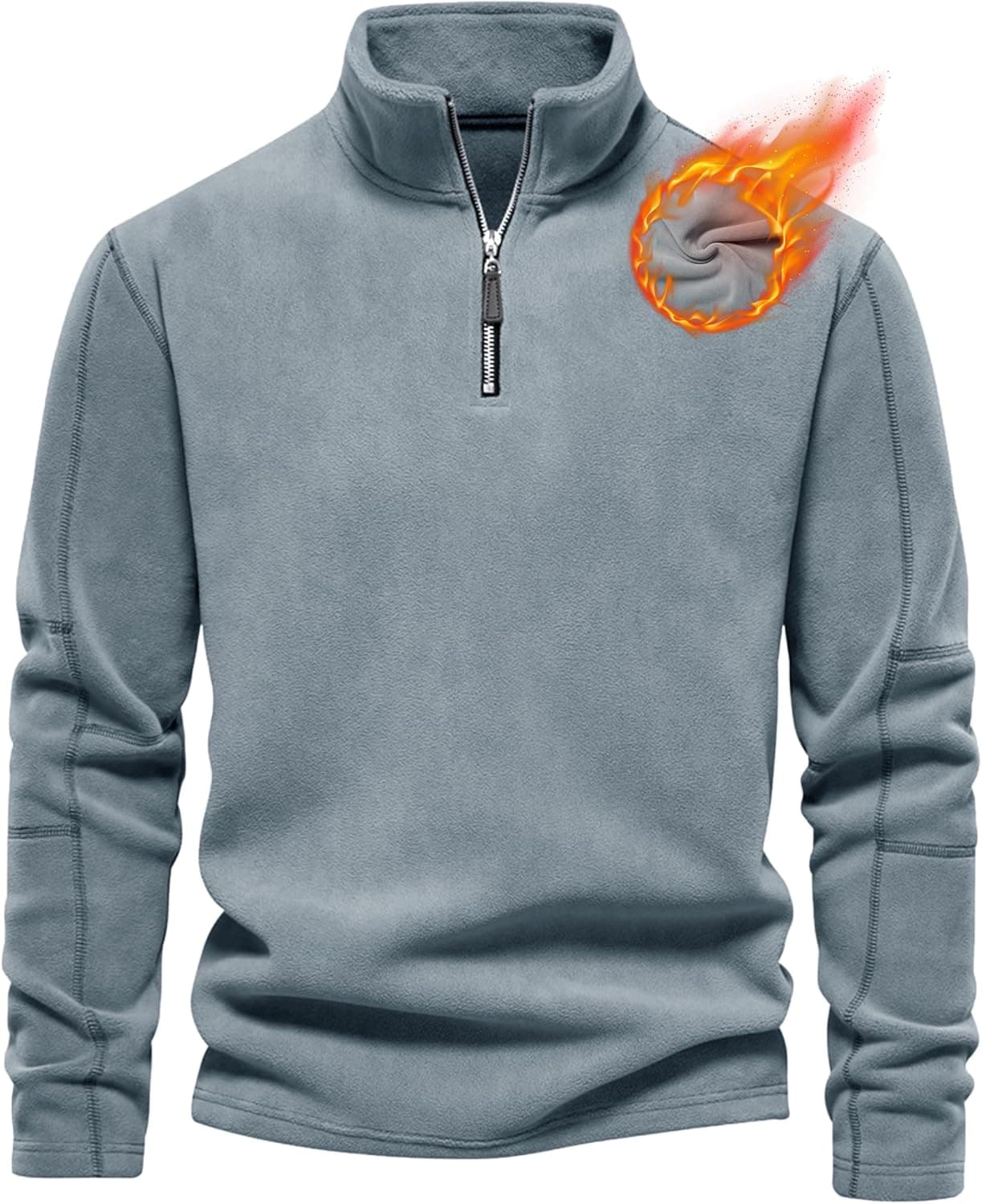 Livonmone Herren Fleecepullover Half-Zip für Winter 🧥