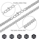 Thumbnail 2 de LOCCY Panzerkette Edelstahl 6 mm Länge 50 cm ⌚