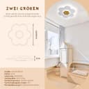 Thumbnail 5 de LUOLONG LED Deckenleuchte Kinder Deckenlampe Blumenform Holz Kinderzimmer Deckenleuchten Dimmbar 3000K-6000K 35W 50cm Junge Mädchen Baby Weiß Kinder Schlafzimmer lampe Mit Nachtlichtfunktion