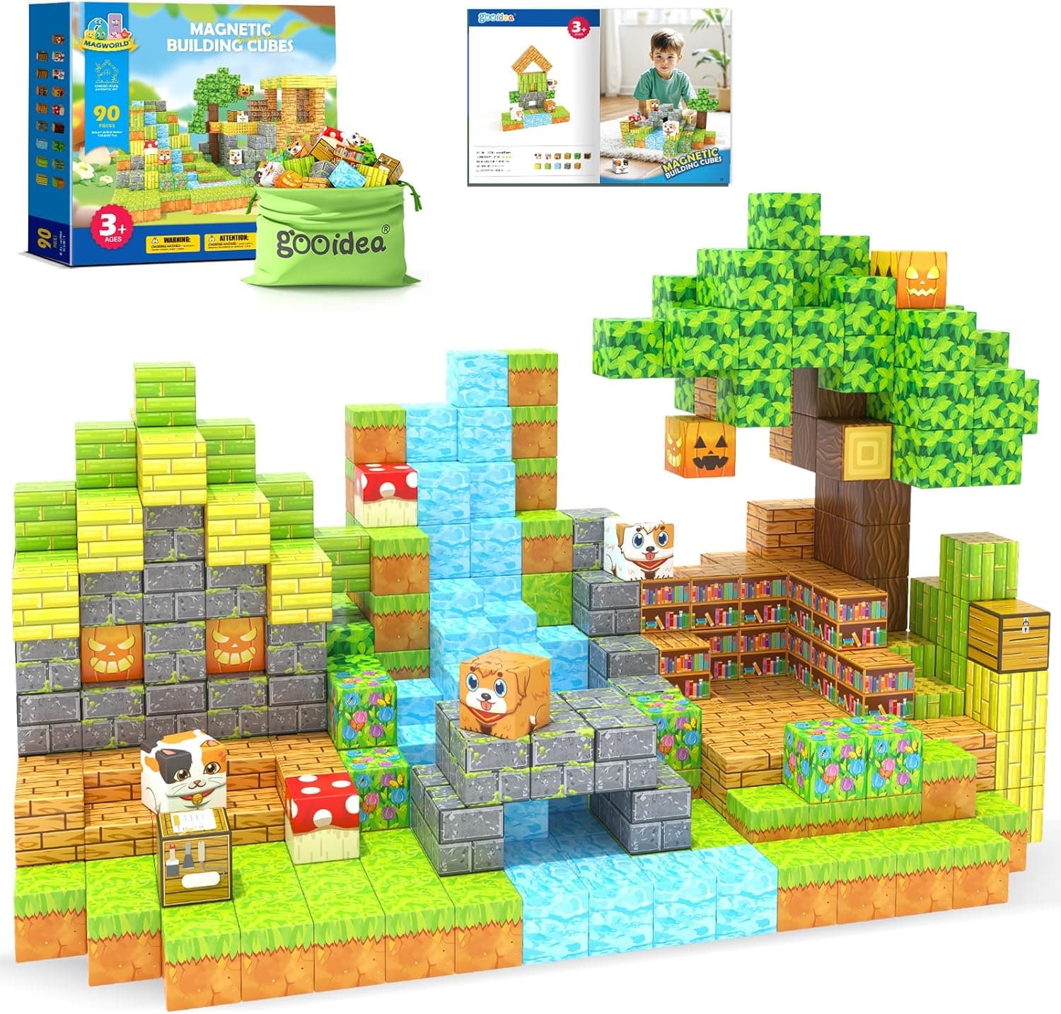 Magworld Magnet-Bausteine Nachfüllset – Konstruktionsspielzeug 🧩